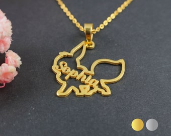 Eevee Necklace • Eeveelution • Eevee Pendant • Eevee Jewelry • Gifts For Kids • Child Name Necklace • Gift for Children