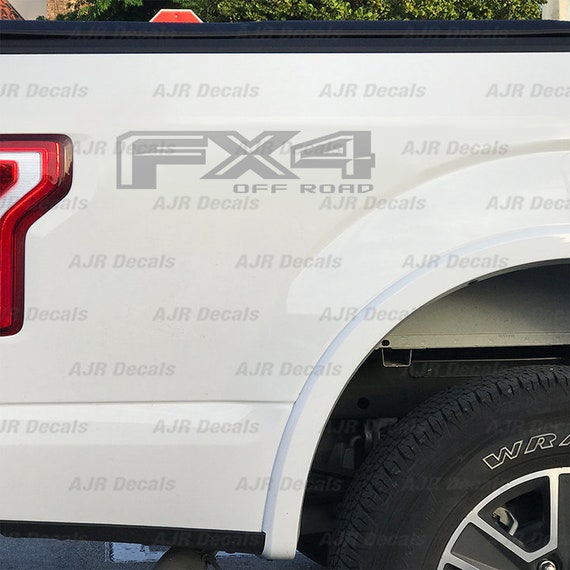 FX4 off Road III Decals Fits Ford Bedside Truck Sticker Vinyl in 6 Colors 2  Pieces. 