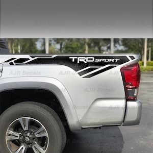 Toyota Tacoma  Sport Decals  Fits  Bedside Truck Sticker Vinyl  in 6 colors (2  pieces).