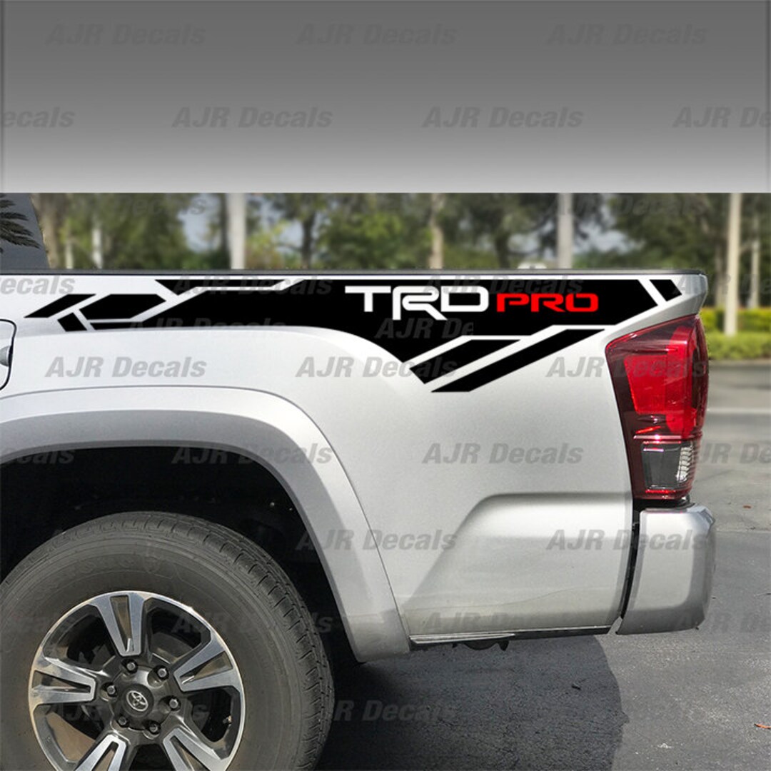 TRD Racing Development PRO Decals Fits Toyota Tacoma Tundra Bedside ...