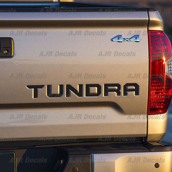 TUNDRA Tailgate fit Toyota Truck Decals 2016-2022 Sticker Vinyl  in 6 colors (1  piece).