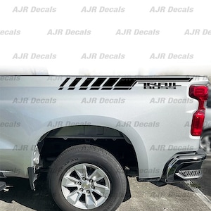 Trail Boss Decals Fits Truck Chevrolet Silverado Bedside Chevy Sticker Vinyl  in 6 colors (2  pieces).