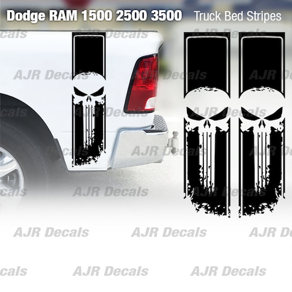 Dodge Ram Dragon Bed Decals (Pair) : Vinyl Graphics Kit Fits (2019-202