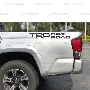 TRD Off Road Racing Development Decals Fits Toyota Tacoma Tundra  Bedside Truck Sticker Vinyl  in 6 colors (2  pieces).