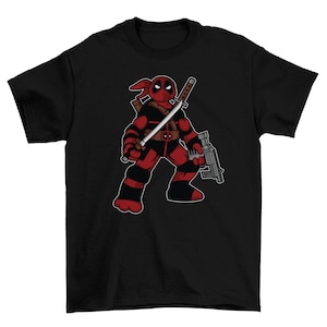 Ninja Deadpool T-Shirt Neuheit Grafik Cartoon Comic T-Shirt Top
