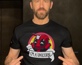 I'm A Unicorn Deadpool T-Shirt Funny Movie Themed Men's Tee Shirt Unisex Top