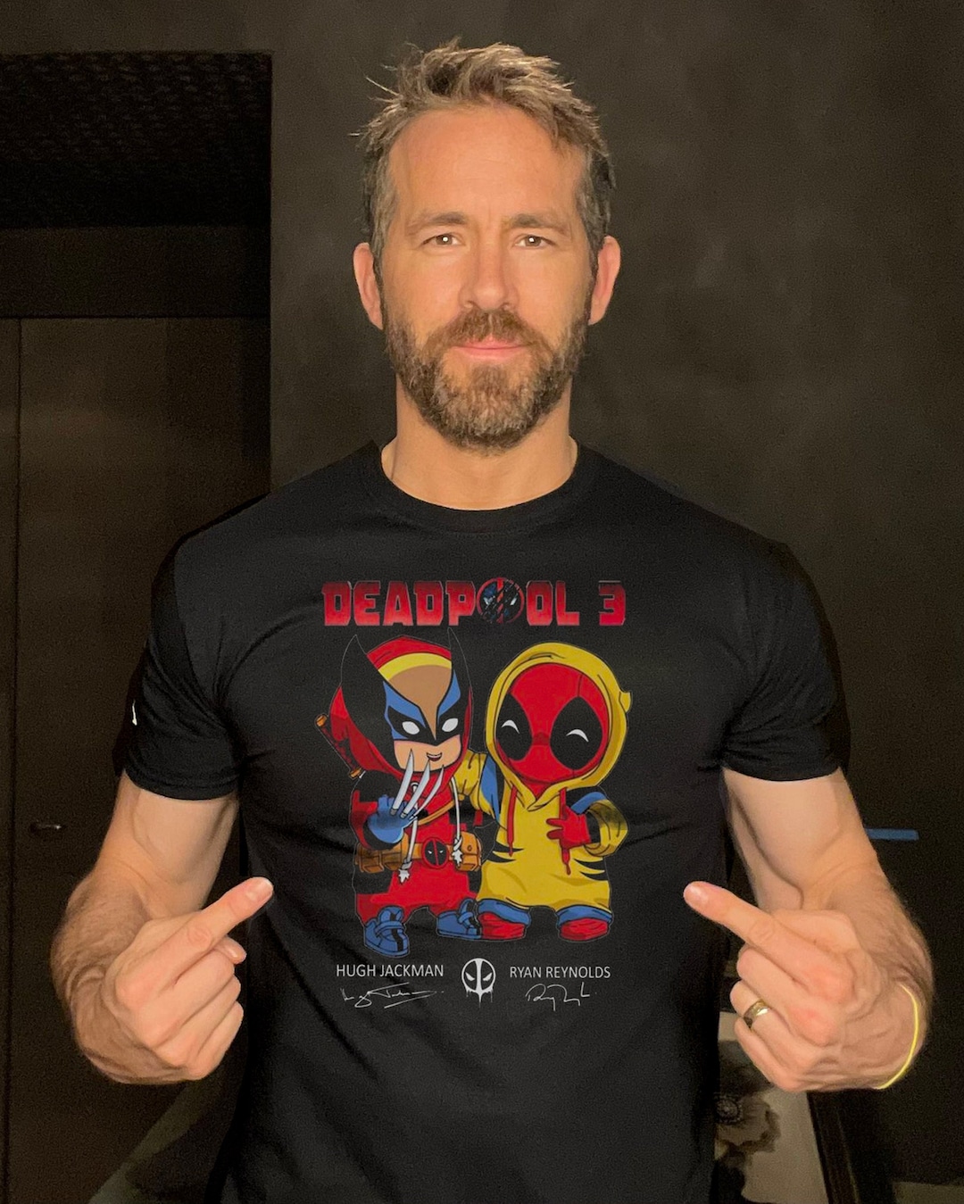 Cute Deadpool & Wolverine Dress up T-shirt Funny Movie Themed Novelty ...
