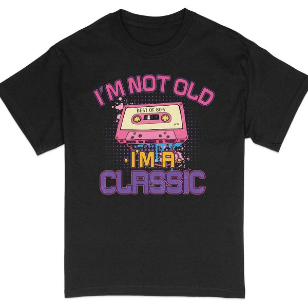 Vintage Cassette T-Shirt, Retro 80s Music Tee, Classic Birthday Gift, Nostalgic Old School Shirt, Unisex Fashion Top, Casual Wear