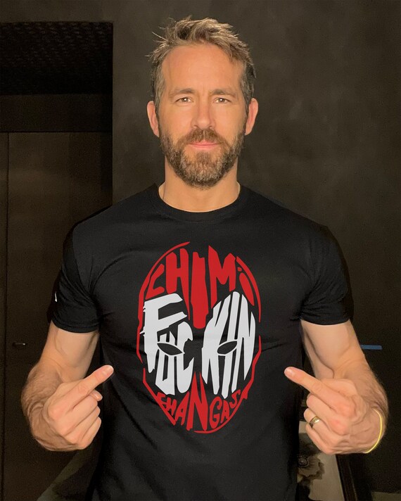Chimi Fu**in Changas Men's T-shirt Funny Deadpool Movie Themed