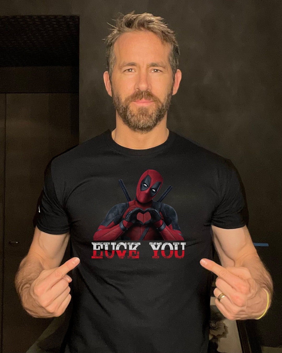 Deadpool Love You Men's T-shirt Funny Movie Themed Novelty