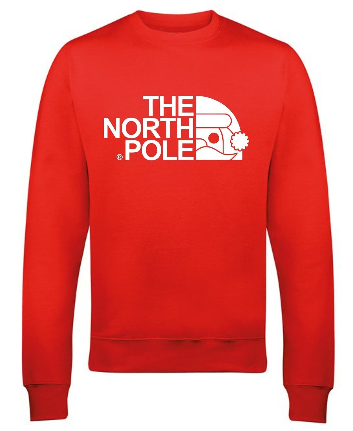 New The North Pole Christmas Jumper Santa Face Xmas Sweater