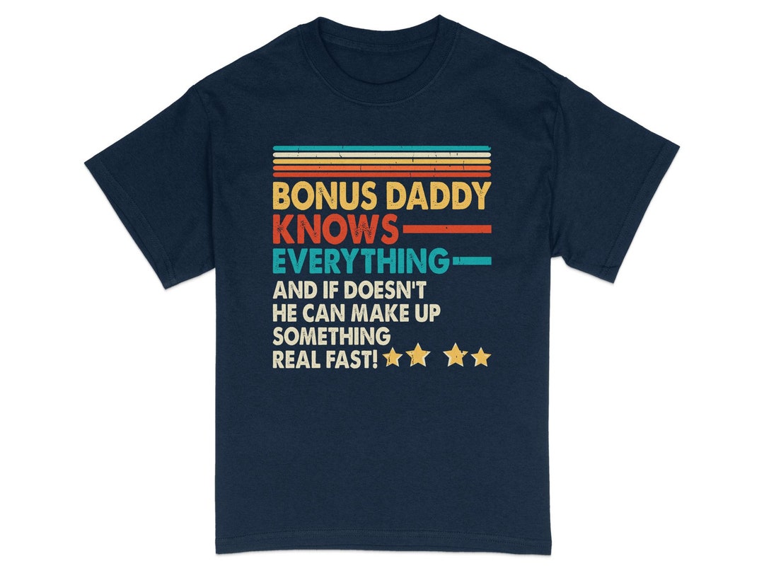 Grappig bonus papa T-shirt, papa weet alles, vaderdagcadeau idee