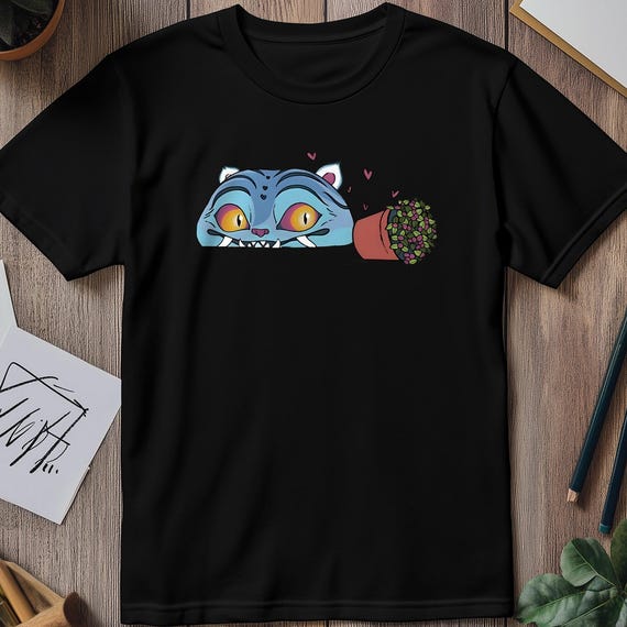 Derpy Tiger Plant T-shirt Anime Tees for All Animation and Comic