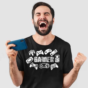 GAMER Funny Retro Gaming Unisex Gamer T-Shirt