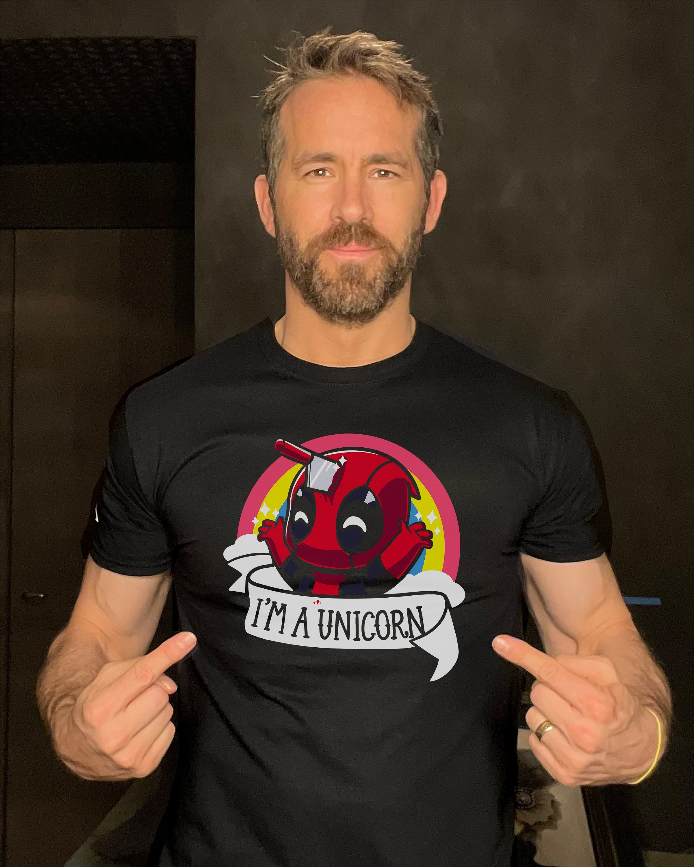 Allieret Det er det heldige Manifest I'm A Unicorn Deadpool T-shirt Funny Movie Themed - Etsy