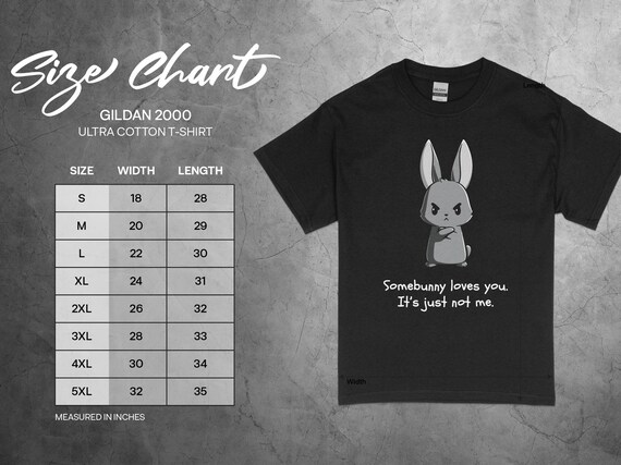 Cute Angry Bunny Slogan T-shirt - Somebunny Loves You, It's