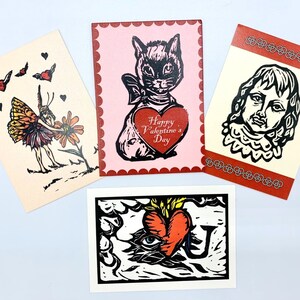 Sapphorica Creations - ACEO Linolschnitt 30PK Mini Art Card Print Collection