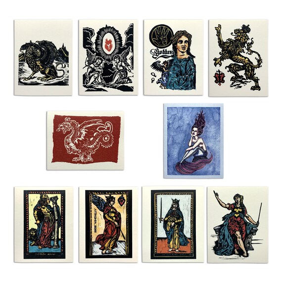Sapphorica Creations Fantasy Art Cards 10 Pack Box Set Etsy
