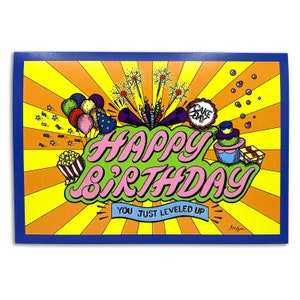 Sapphorica Creations - Ink Illustrated - Carte d'art joyeux anniversaire