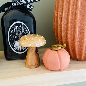 Handmade mini clay pumpkin Halloween autumn fall decoration