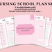PRINTABLE Nursing Student Planner Nursing School Planner - Etsy