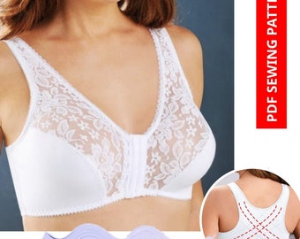 Corrective Bra Sewing Pattern | Sizes XS - 3XL | Instant Download | Easy to make patter | Lace Bra Pattern