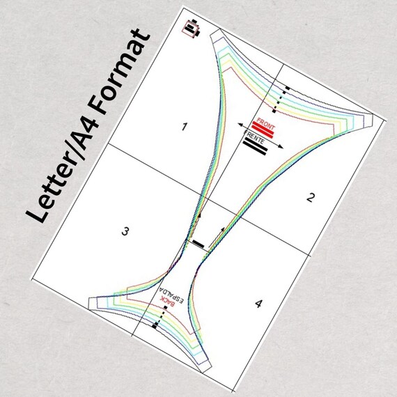 Lingerie Pattern G-string Thong Lingerie Pattern Sizes XS to 2XL Include  Instructions. 