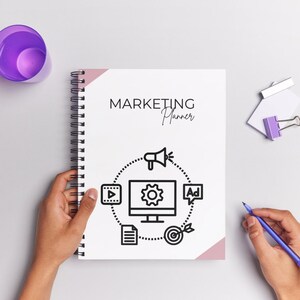Social Media Content Planner: Small Business Marketing (Printable & Digital)