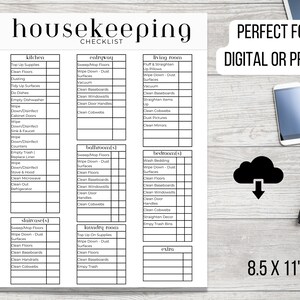 Airbnb Cleaning Checklist Template | Airbnb Sign | Airbnb Host Bundle Template |Vacation Rental | Airbnb Template
