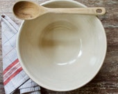 Old Crock Bowl, Vintage Dough Bowl, Robinson Ransbottom Pottery, Roseville Pottery, Ohio Pottery, Kitchen Bowl