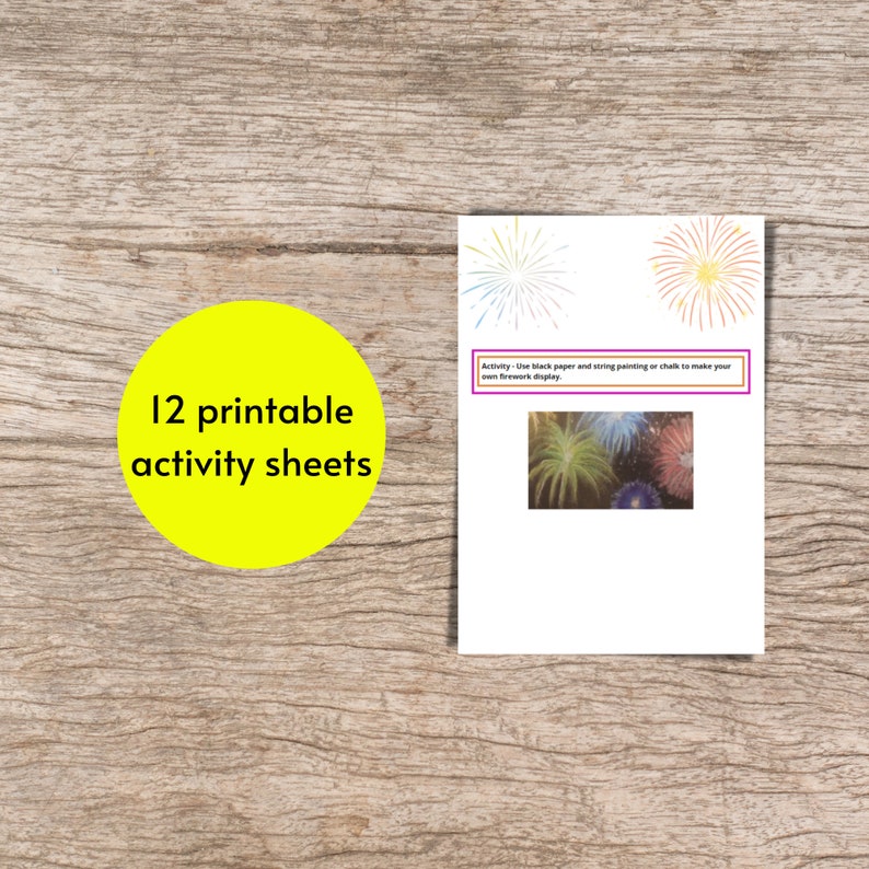 Bonfire Night Instant Fun Activities Guy Fawkes, 5th November