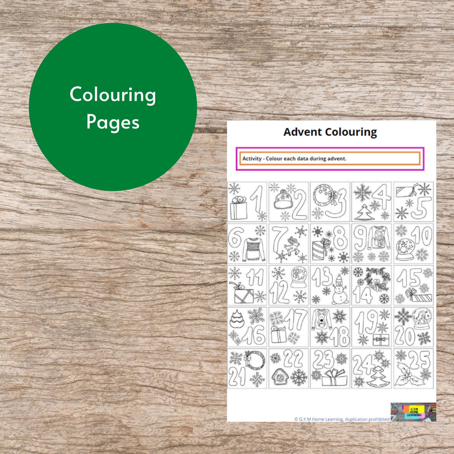 Christian Advent Printable Activity Sheets Kids Advent Candle Colouring ...