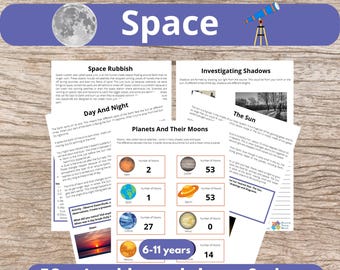 Space Project for Home Education Solar System Activities for Kids Planet Study Unit Astronomy Learning Pack Space Travel Printable Resources