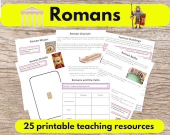 Ancient Rome Digital Teacher Medium Term Planning & Printable Resources, Creative Roman Themed Plans And Worksheets For The Primary Pupils