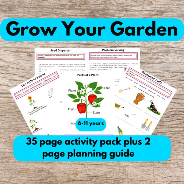 Nature And Gardening Printable Study Unit Home Education Worksheets Plus Plans 1000 Hours Outdoor Home Schooling Growing Plants Activity