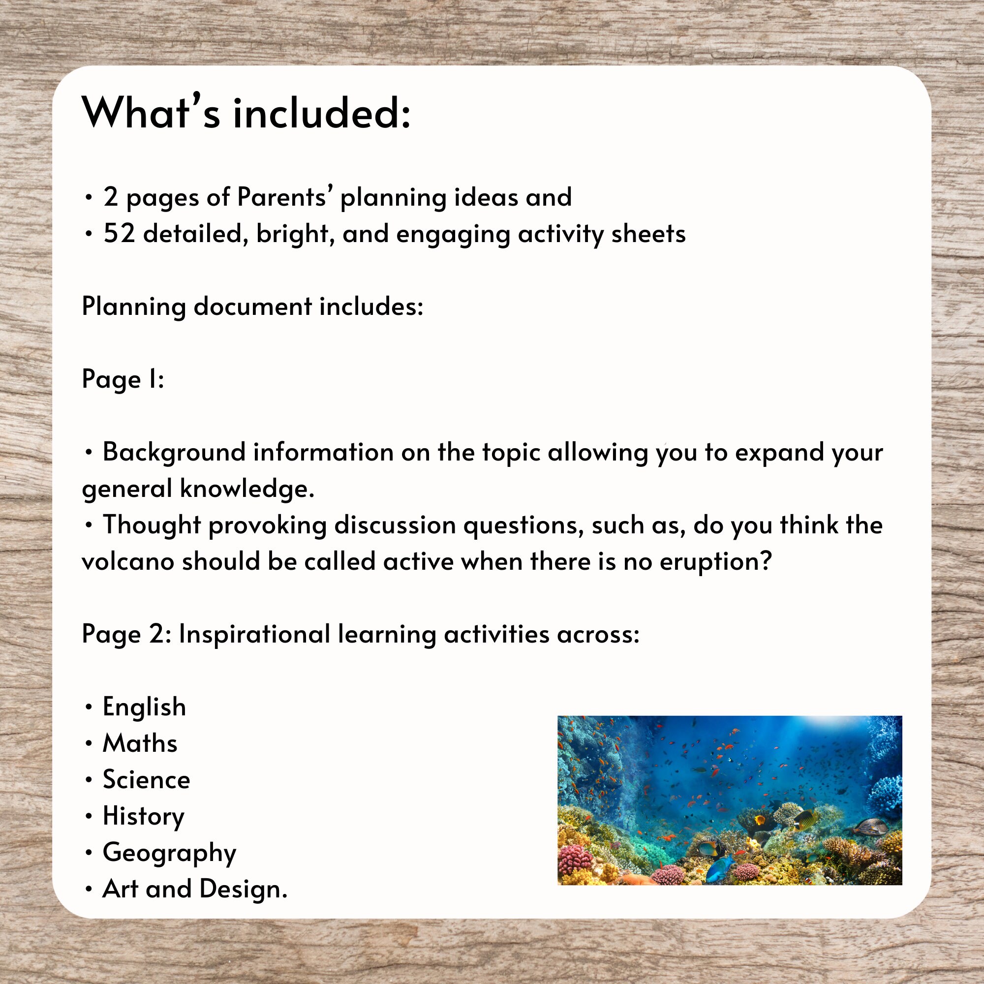 Ocean and Under the Sea Study Unit, Marine Ecosystem -ocean Animals and ...