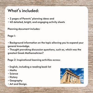 Ancient Greek Activity Pack Printable Kids Worksheets on Greek Myths ...