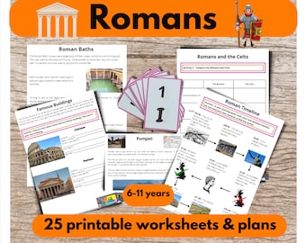 Ancient Rome Educational Worksheets And Planning Printable Home Education Study Unit Roman Number Flashcards Homeschool Classroom Resources
