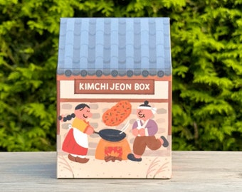 EasyCookAsia Casita Kimchi Jeon 2 porciones I Regalo para Corea y amantes de la cocina I Regalo para Foodies Vídeo