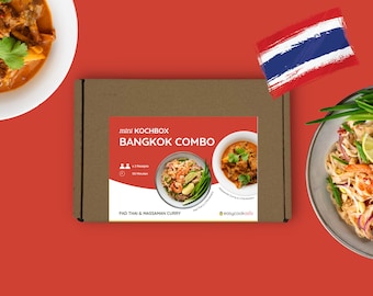 DIY Thailändisches Kochset I Pad Thai & Massaman Curry I Geschenk für Asia- und Kochliebhaber I Gift für Foodies