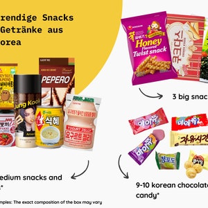 Boîte à collations surprise coréenne 20 collations et boissons populaires et tendance de Corée Cadeau pour les gourmets, les amoureux de la Corée et de l'Asie image 4