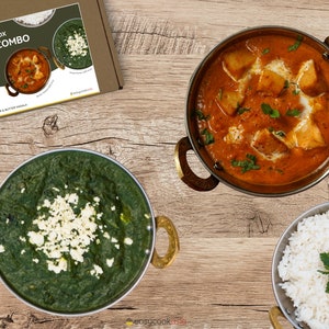 DIY India Kochset I Butter Masala & Palak Paneer I Geschenk für Kochliebhaber I Gewürze und Zutaten mit Rezept 画像 4