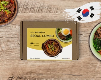 DIY Korean cooking set I Seoul Combo l Gift for Korea and cooking lovers I Gift for foodies I Bibimbap & Bulgogi