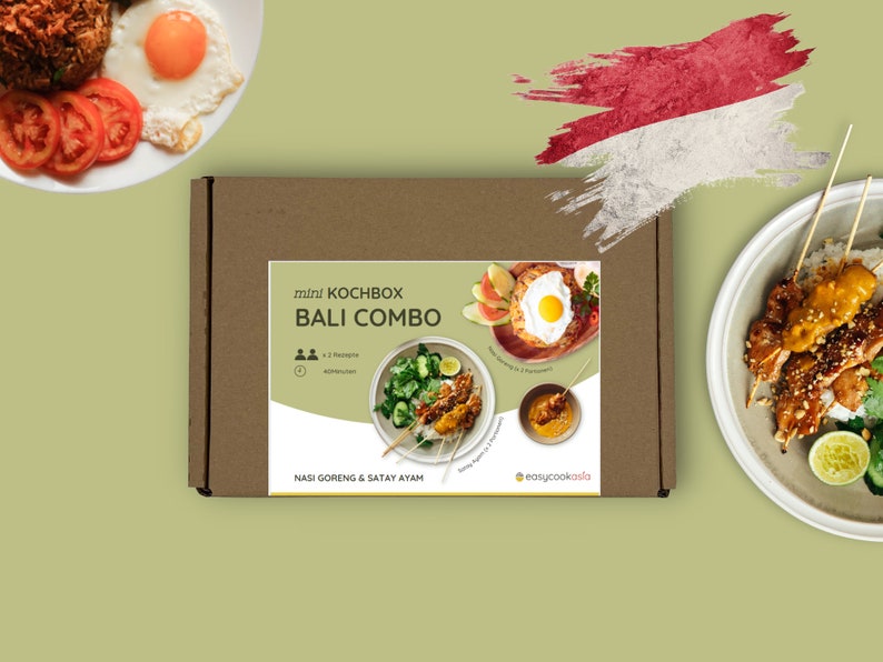 DIY Bali kochset I Nasi Goreng & Satay I Geschenk für Foodies Bild 1