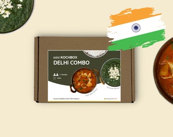 DIY India kookset I Boter Masala & Palak Paneer I Cadeau voor kookliefhebbers I Kruiden en ingrediënten met recept