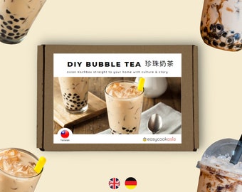 DIY Bubble Tea Box I Gift for foodies I Gift for cooking lovers I Boba Brown Sugar Milk Tea