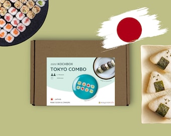 DIY Sushi Kit | inkl. Bamboo Mat, Onigiri Mold, Nori | Sushi & Onigiri