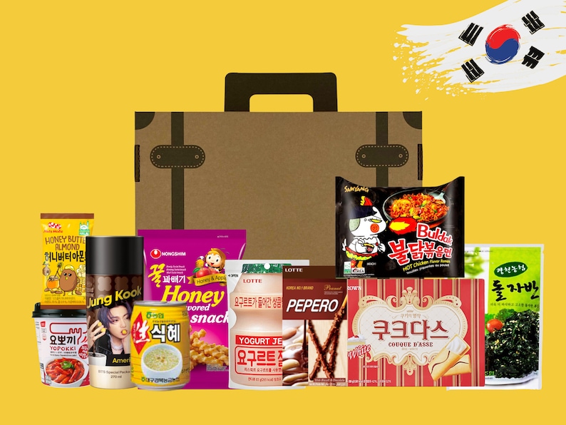 Boîte à collations surprise coréenne 20 collations et boissons populaires et tendance de Corée Cadeau pour les gourmets, les amoureux de la Corée et de l'Asie image 8