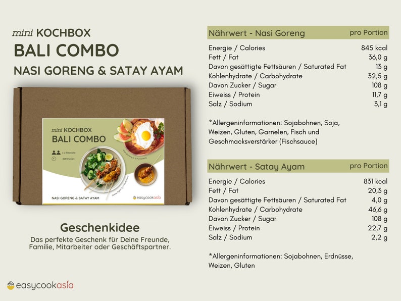 DIY Bali kochset I Nasi Goreng & Satay I Geschenk für Foodies Bild 8