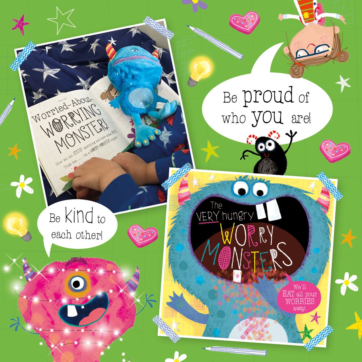 The Very Hungry Worry Monster Book and Plush Set - 3+ Help With Anxiety -  Etsy